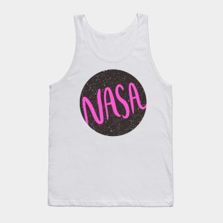 Copy of NASA Galaxy Circle Neon Pink Tank Top